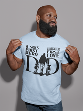 Load image into Gallery viewer, Hero Love Dad Jersey Short Sleeve Premium Tee
