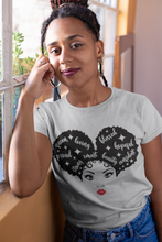 Load image into Gallery viewer, Afro Puff Short Sleeve Standard Tee Shirt
