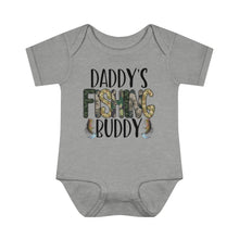 Load image into Gallery viewer, Daddy Fishing Buddy Infant Baby Rib Bodysuit
