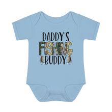 Load image into Gallery viewer, Daddy Fishing Buddy Infant Baby Rib Bodysuit
