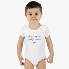 Load image into Gallery viewer, God Knew Infant Baby Rib Bodysuit
