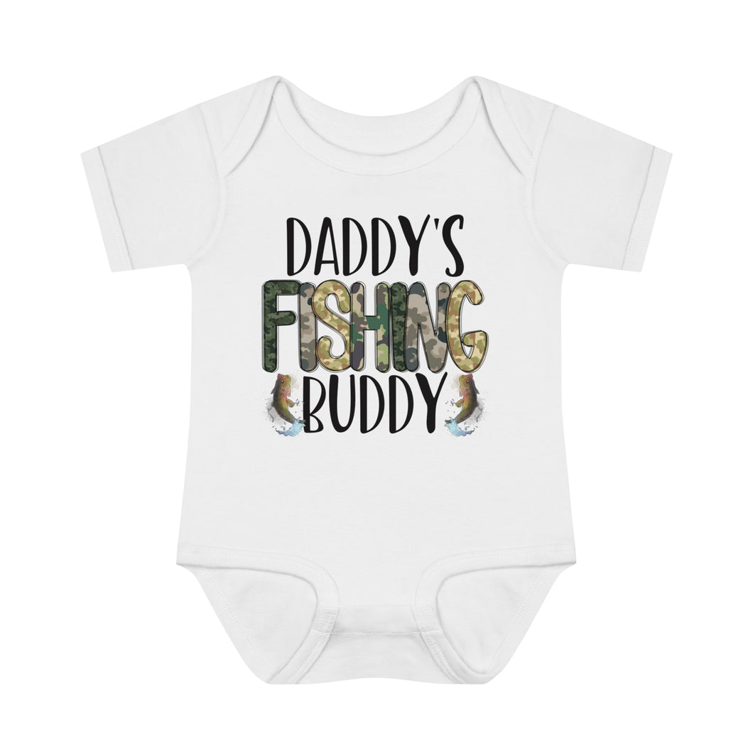 Daddy Fishing Buddy Infant Baby Rib Bodysuit