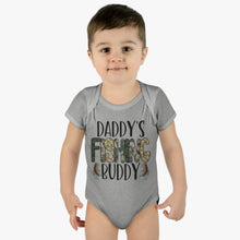 Load image into Gallery viewer, Daddy Fishing Buddy Infant Baby Rib Bodysuit
