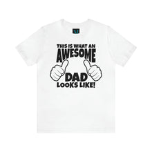 Load image into Gallery viewer, Awesome Dad Jersey Short Sleeve Premium Tee
