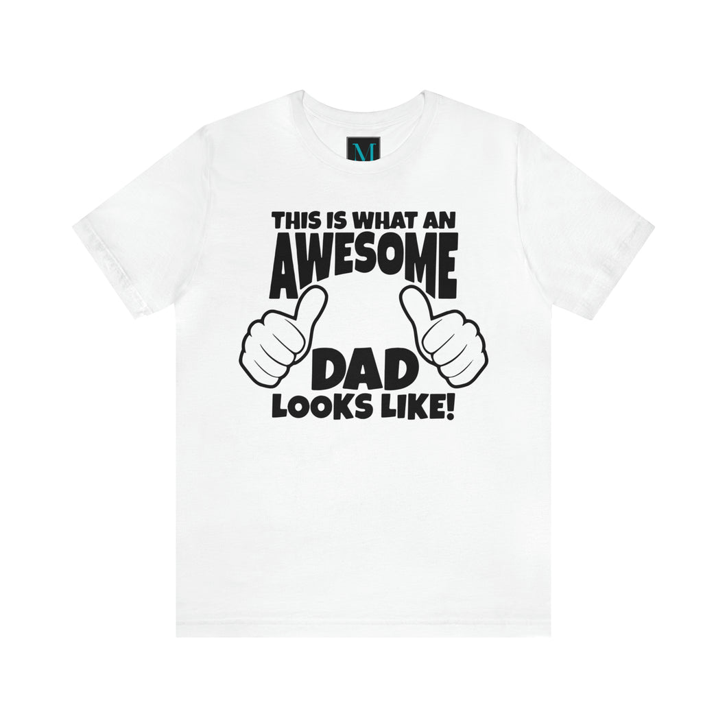 Awesome Dad Jersey Short Sleeve Premium Tee