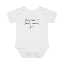 Load image into Gallery viewer, God Knew Infant Baby Rib Bodysuit
