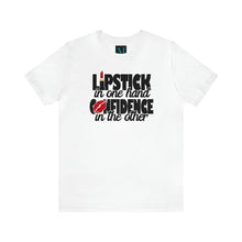 Load image into Gallery viewer, Lipstick and Confidence Standard Short Sleeve Tee
