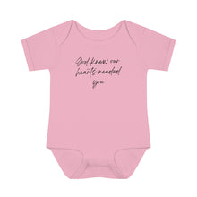 Load image into Gallery viewer, God Knew Infant Baby Rib Bodysuit
