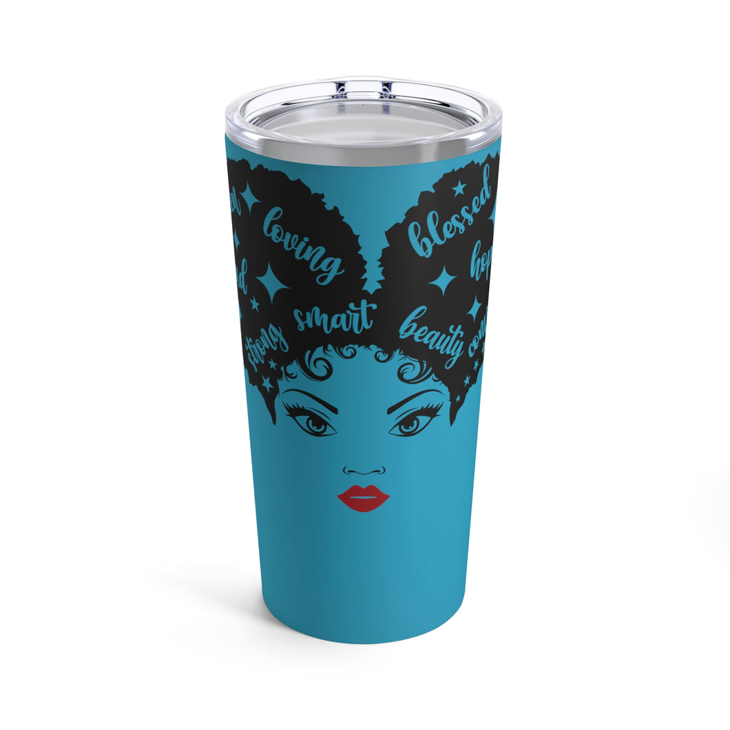 Afro Puff Queen Tumbler 20oz