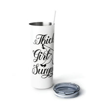 Load image into Gallery viewer, Thick Girl Skinny Steel Tumbler with Straw, 20oz
