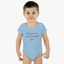 Load image into Gallery viewer, God Knew Infant Baby Rib Bodysuit
