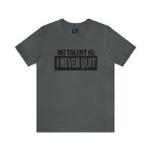 Load image into Gallery viewer, I Never Quit Jersey Short Sleeve Premium Tee
