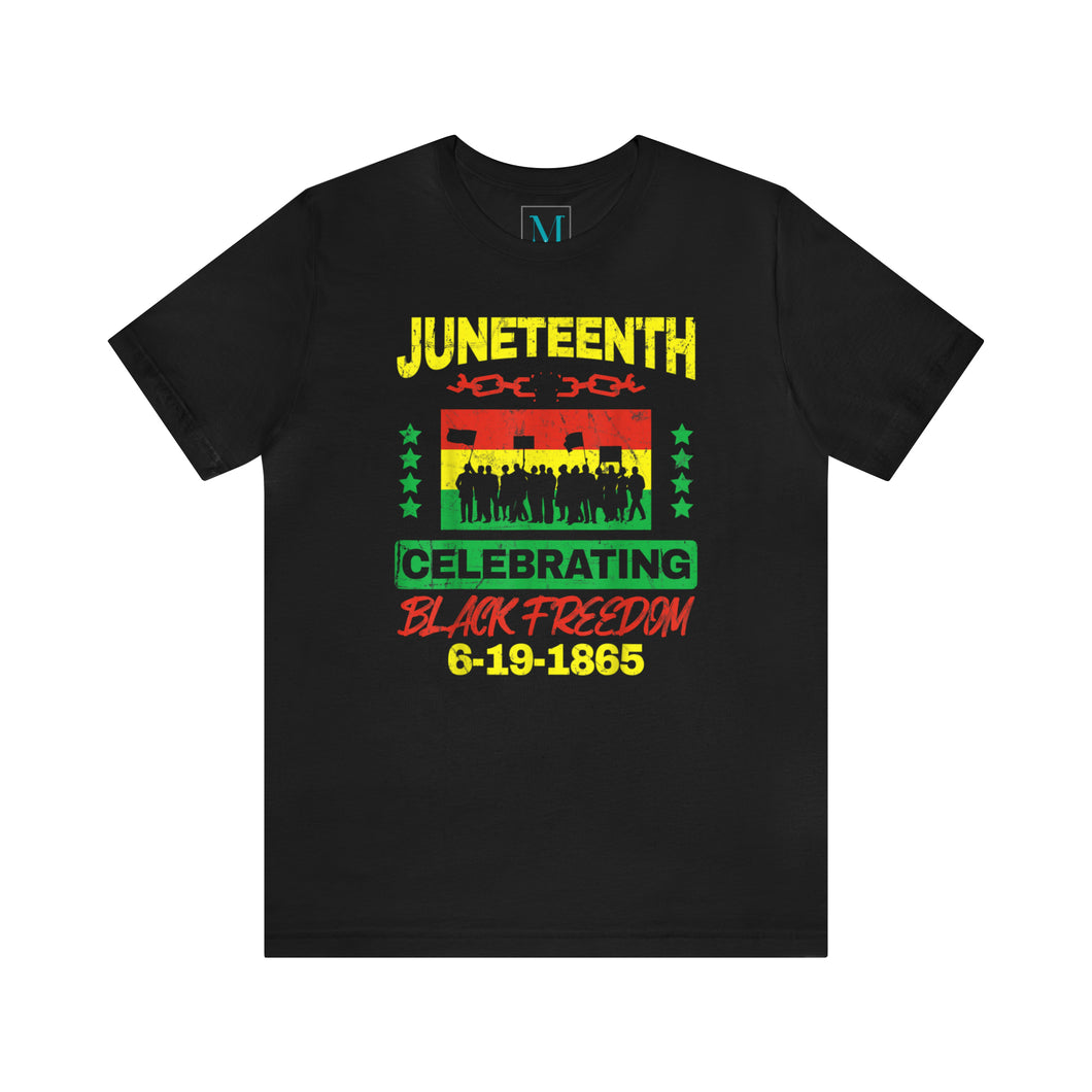 Juneteenth Black Freedom Jersey Short Sleeve Premium Tee