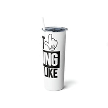 Load image into Gallery viewer, What Winning Looks Like Skinny Steel Tumbler with Straw, 20oz
