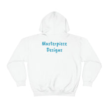 Load image into Gallery viewer, Masterpiece Designs Logo Heavy Blend™ Hooded Sweatshirt
