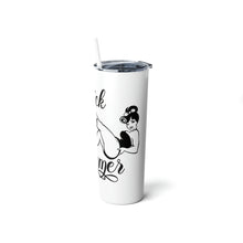 Load image into Gallery viewer, Thick Girl Skinny Steel Tumbler with Straw, 20oz
