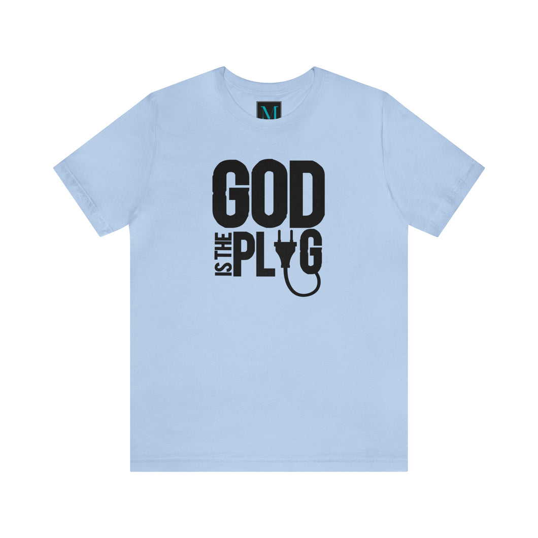 God is The Plug Jersey Short Sleeve Premium Tee