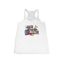 Load image into Gallery viewer, Red White Boozy Women&#39;s Flowy Racerback Tank
