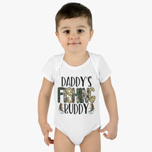 Load image into Gallery viewer, Daddy Fishing Buddy Infant Baby Rib Bodysuit
