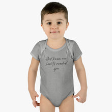 Load image into Gallery viewer, God Knew Infant Baby Rib Bodysuit
