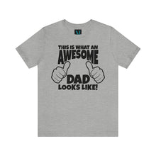 Load image into Gallery viewer, Awesome Dad Jersey Short Sleeve Premium Tee
