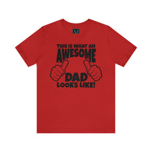 Load image into Gallery viewer, Awesome Dad Jersey Short Sleeve Premium Tee
